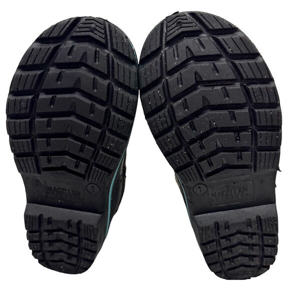 Magellan Girls Snowboot Suede/ Faux Fur Gray‎ Glitter Boot 3M Insulated sz 1 - Picture 14 of 14